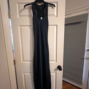 Banana Republic hunter/forest green flowy Maxi Dress